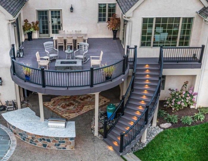 Deck patio trex concrete custom decks stamped whales pa north sq ft composite out rum spiced range type color price Custom decks and patios near me